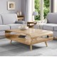 Curve Walnut Reception Coffee Table